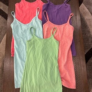 BKE 5 Pack Camisoles Size Xs Xtra Long